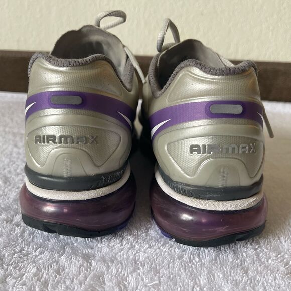 Nike Women's Air Max Running Sneakers Gray Purple Shoes Size 10 - Picture 5 of 11